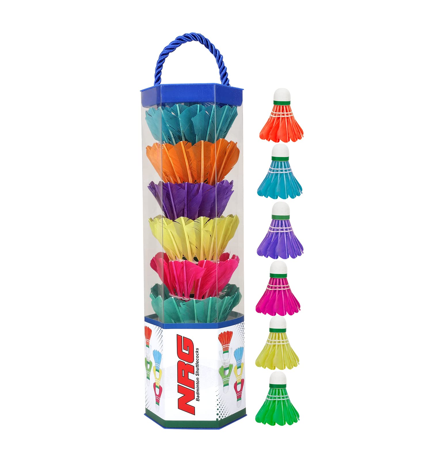 Padmawati Sports Feather or Plastic NRG Badminton Shuttlecock, Multicolour - Pack of 6. (B01C3ZNJZC) Amazon Price History, Amazon Price Tracker