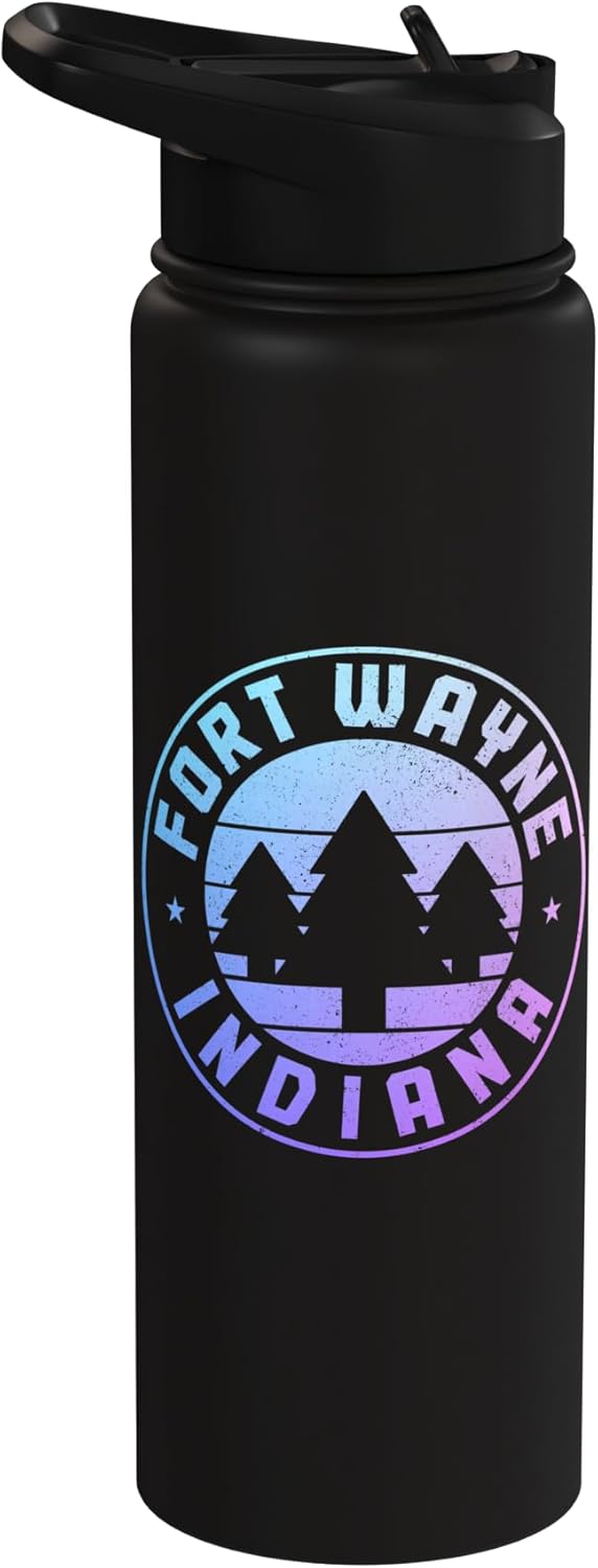 Fort Wayne Indiana Vintage Pride Stainless Steel Insulated Water Bottle
