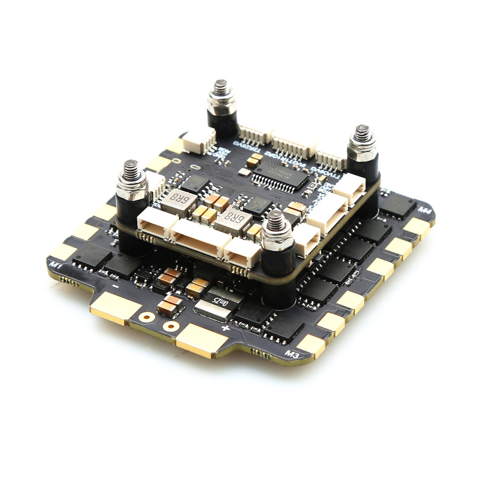 RiToEasysports Kontroler Lotu F722 z 80A 4w1 ESC STM32F722RET6 3 do 8S LiPo 16MB Blackbox Podwójny BEC 5V 10V dla FPV Freestyle Racing Zdalnie Sterowany Quadcopter (BLACK #-3)