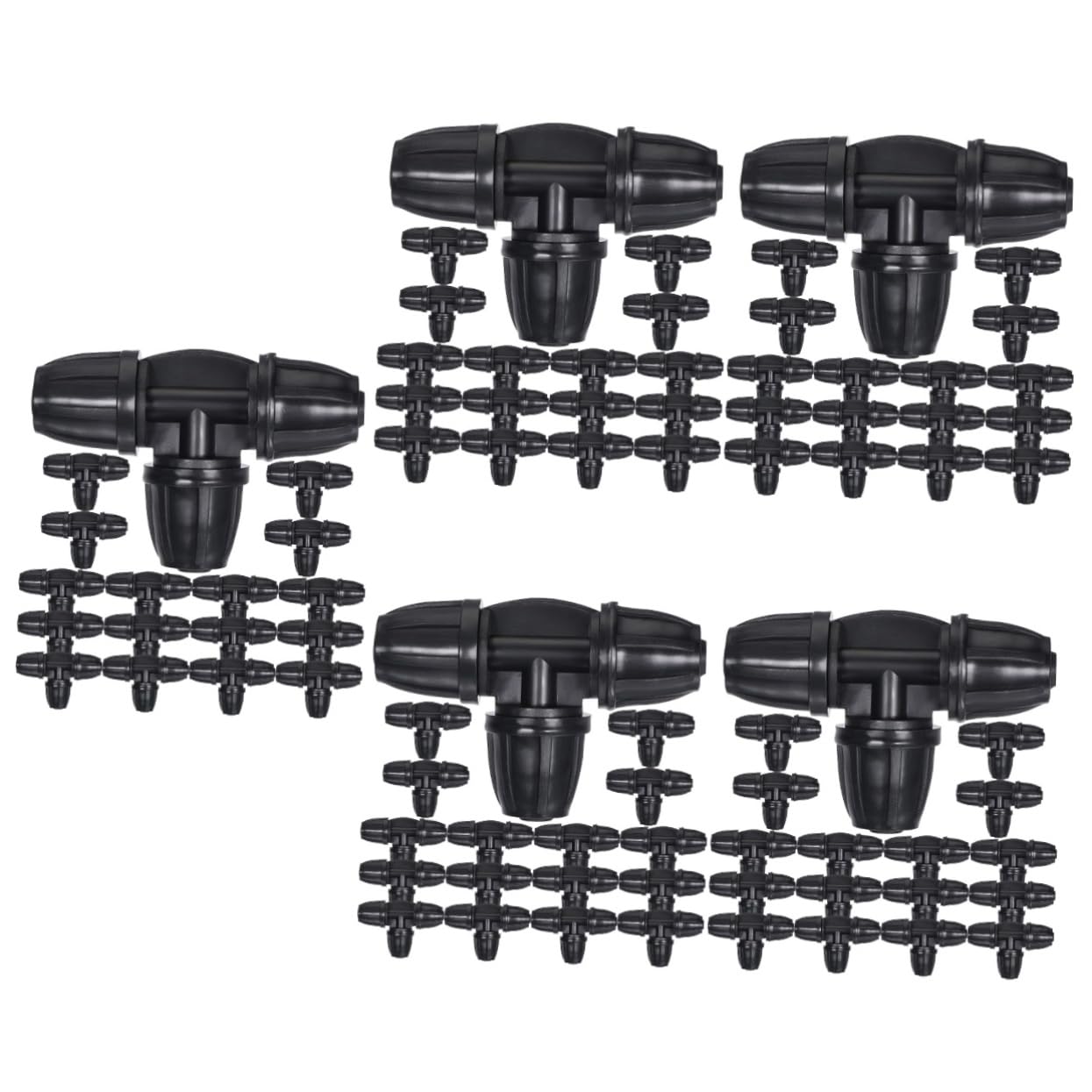 Raccordi rapidi, 100 pezzi Raccordi for irrigazione a goccia Raccordi for irrigazione a goccia Accessori for tubi da giardino Accoppiamento for tubi da giardino acquatico Adattatore for tubo dell'acqu