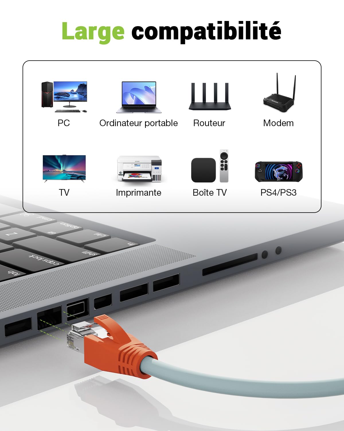 Connecteur rj45 Cat7 Pass Through Lot de 30, Plaque or Prise rj45 Cat7 Cat6a, 10 Gbit/S 600 MHz, POE Fiche RJ45 Pour CâBle de Pose Blindé Avec Enfile et Protection Anti-Torsion