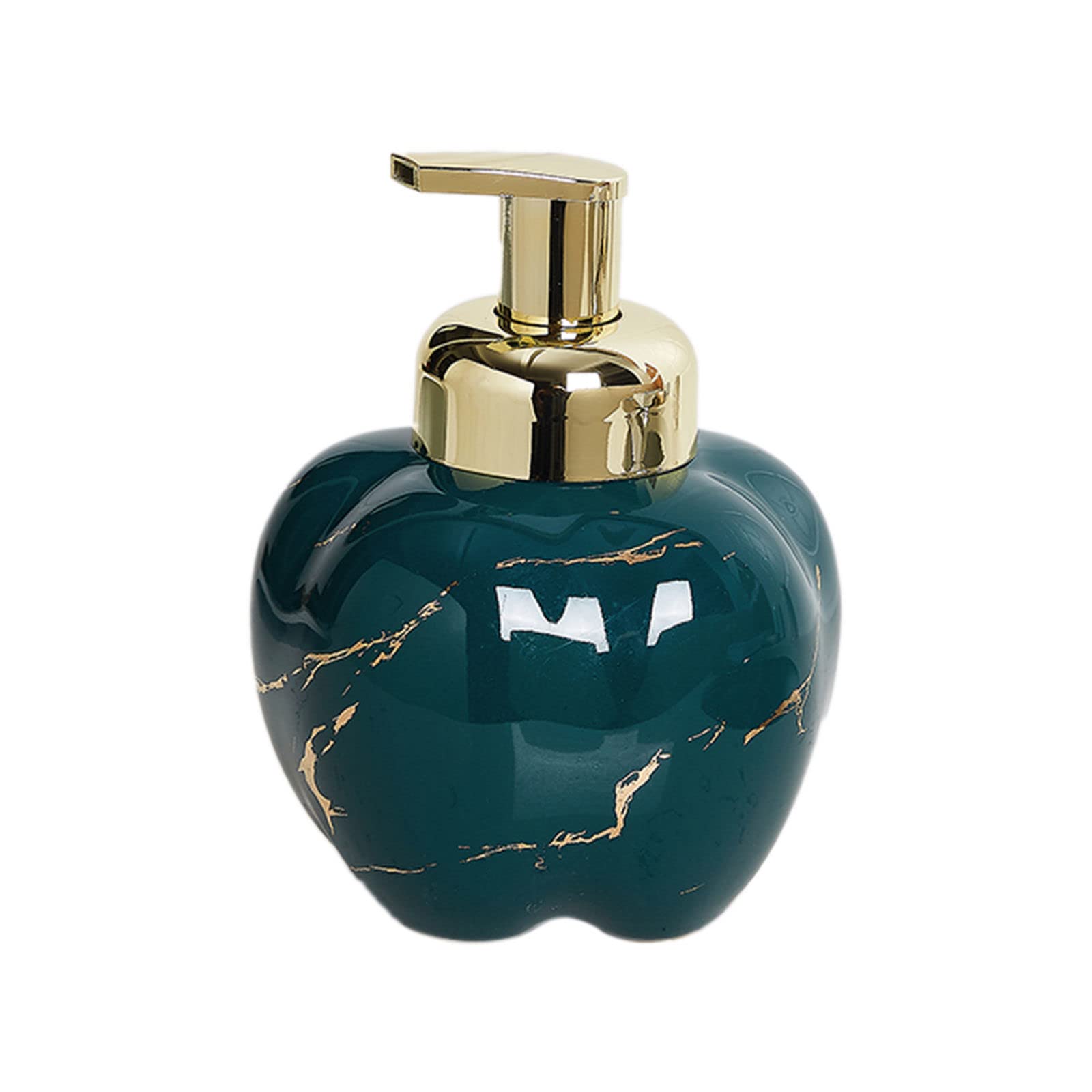soap dispenser, Soap Dispenser,/Marble Ceramic Foaming, Foam With Gold Pump, Hand, For Barthroom Kitchen-pink-pumpkin