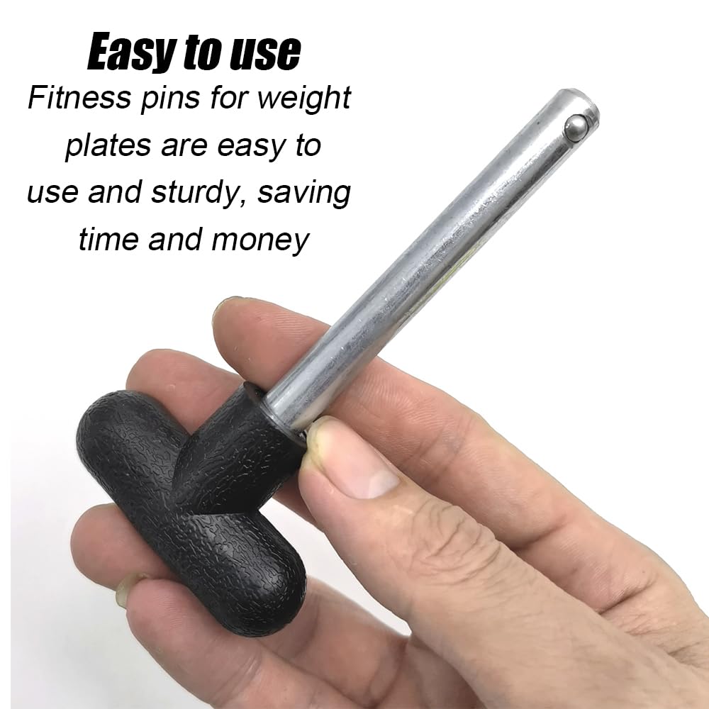 Weight Stack Selector Pin - Heavy Duty 3/8" Diameter 6" Locking Pin For Gym Equipment & Home Workout Machines