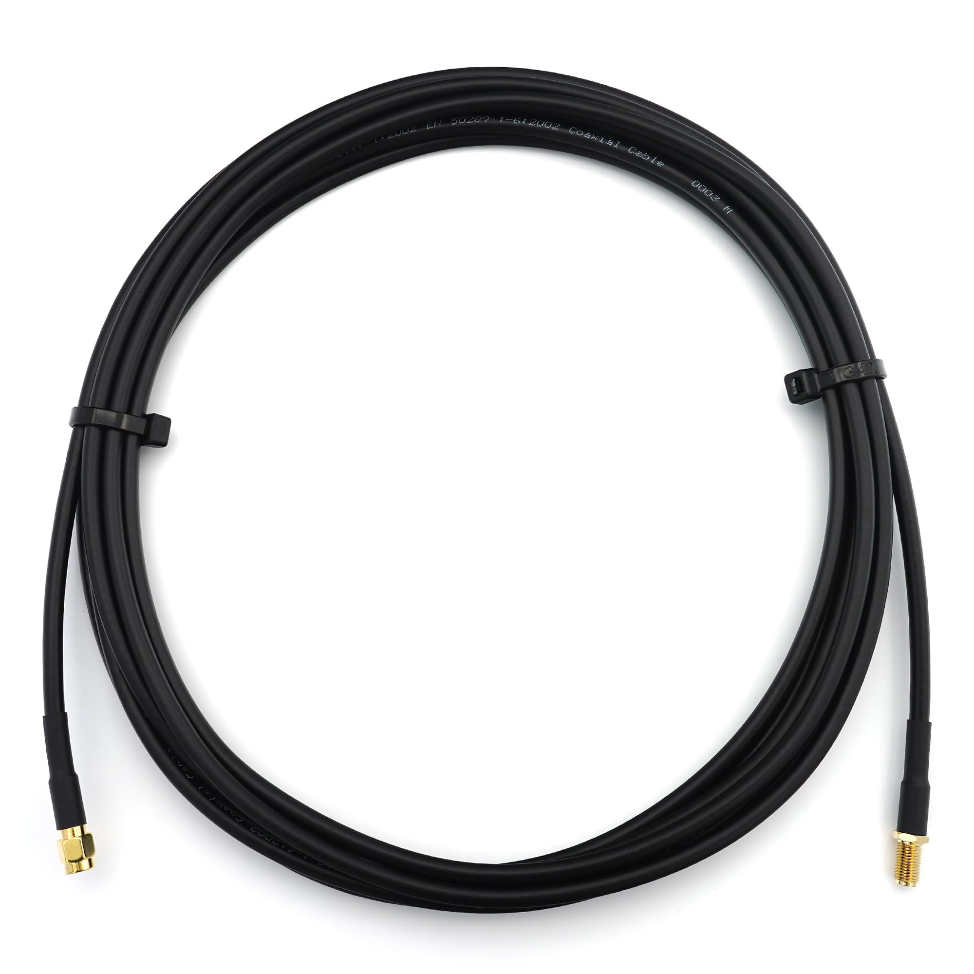 RANGEFUL SMA Cable 3m / 9.8ft Ultra Low Loss Coax Cable RG58 Extension Lead Black SMA Male to SMA Female Coaxial 50ohm for 4G 5G Router Aerial WIFI GPS Antenna - Image 3