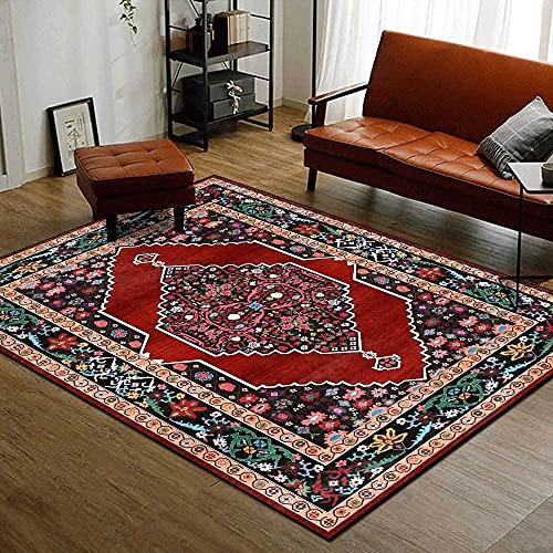 Teppich Unterlage Soft Area Teppich Rot, Blau, Pink und Grün für Schlafzimmer & Heimtextilien...
