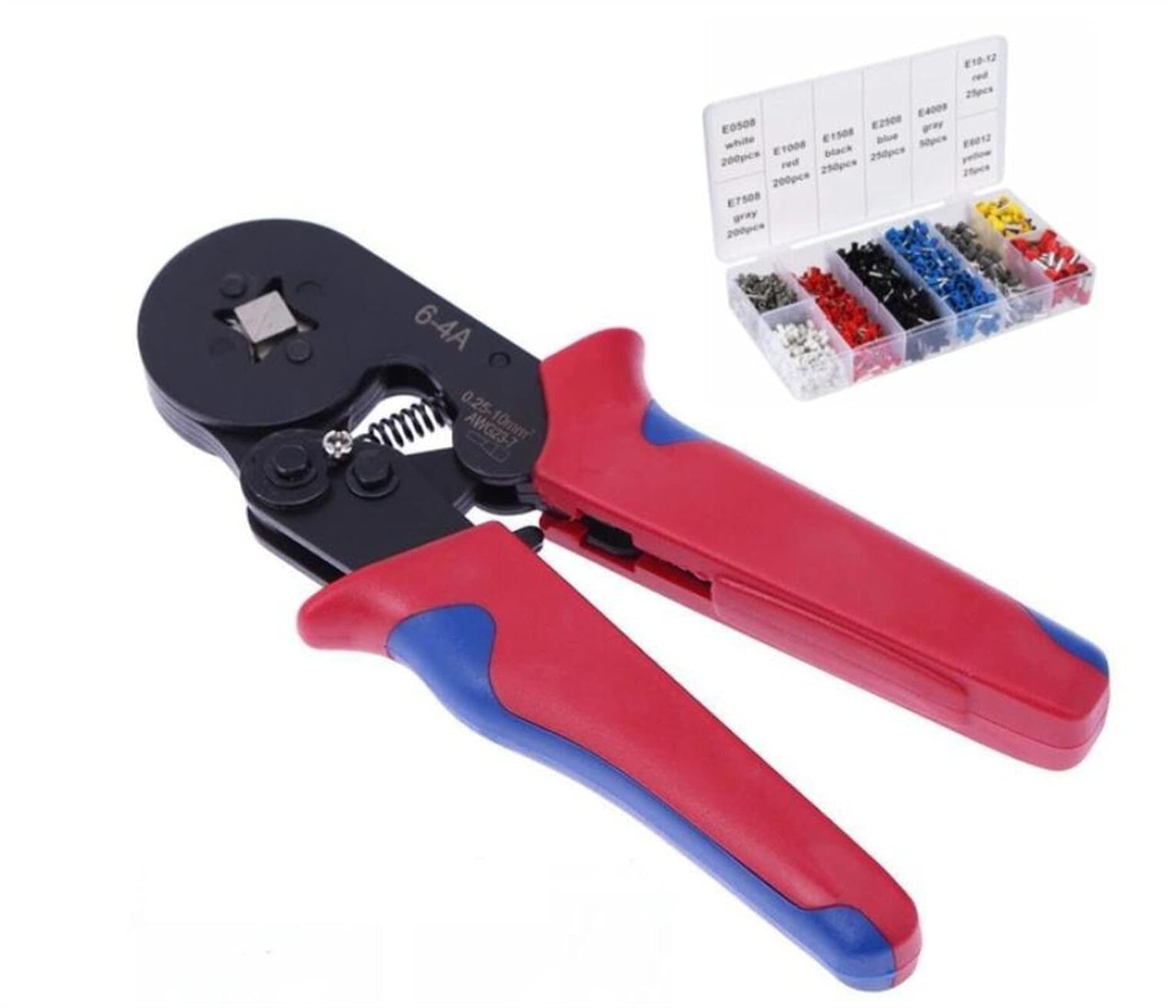 Hydraulic Crimping Tool Mini Crimping Plier 0.25-10mm2 Pliers Hand Tools(HSC8 6-4A Set)