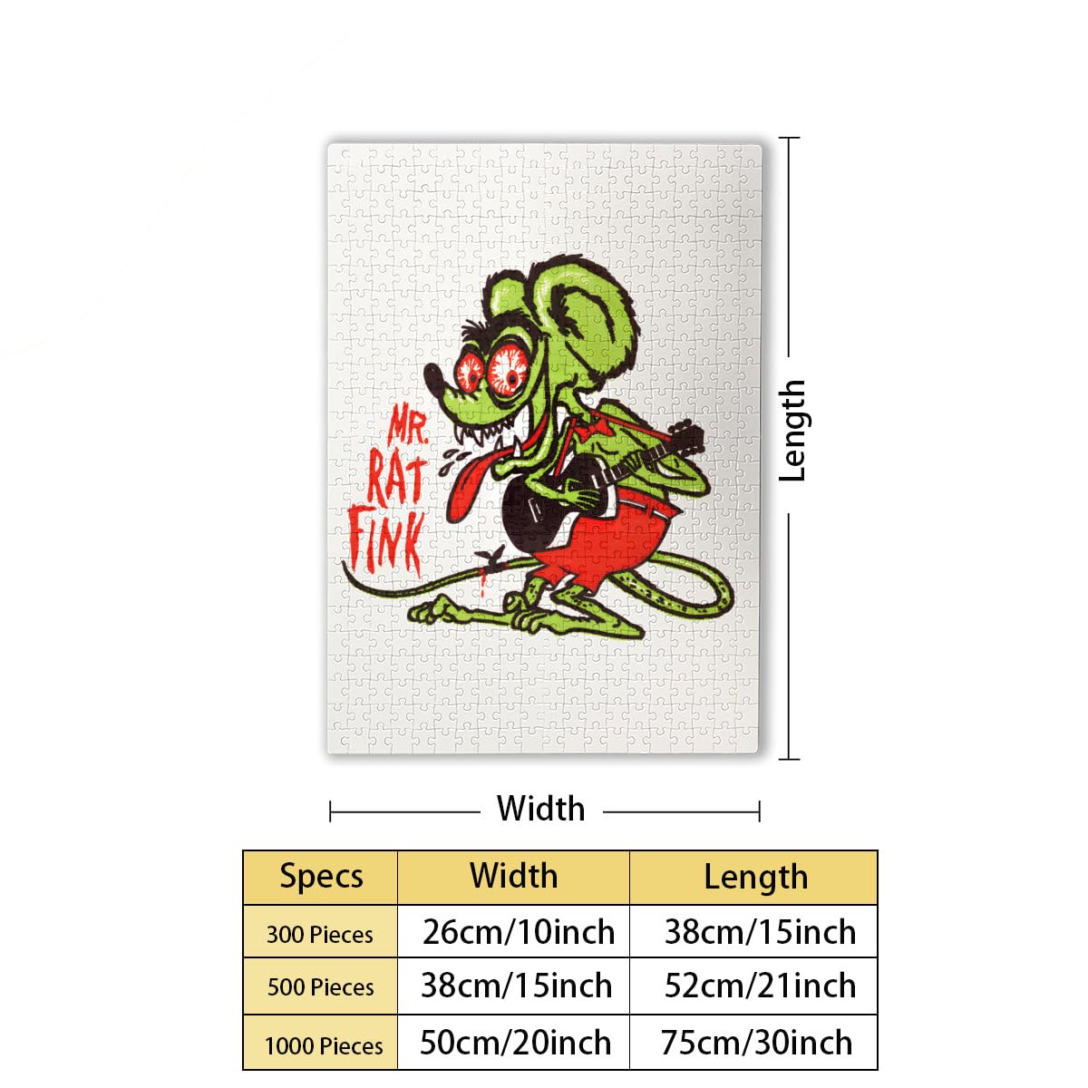 Amazon.co.jp: Rat Fink 1000 Piece Jigsaw Puzzle Wooden (29.5 x