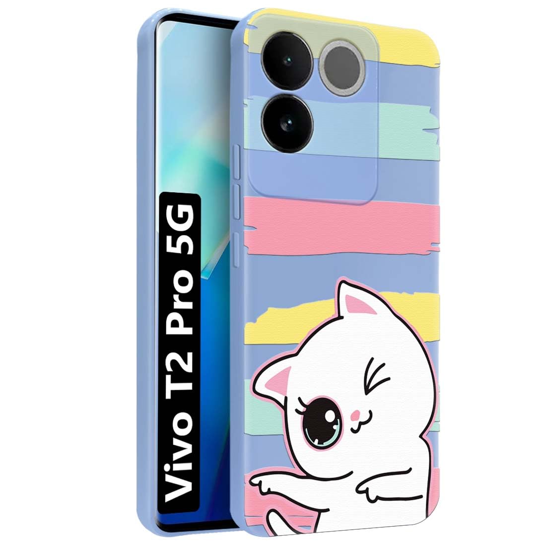 Fashionury Vivo T2 Pro 5G Case Back Cover Shockproof Soft Silicon Glossy TPU | 360 Degree Protection| Camera Protection | Designer Stylish Cover for Vivo T2 Pro 5G -MB343 (B0CY6DTG76) Amazon Price History, Amazon Price Tracker