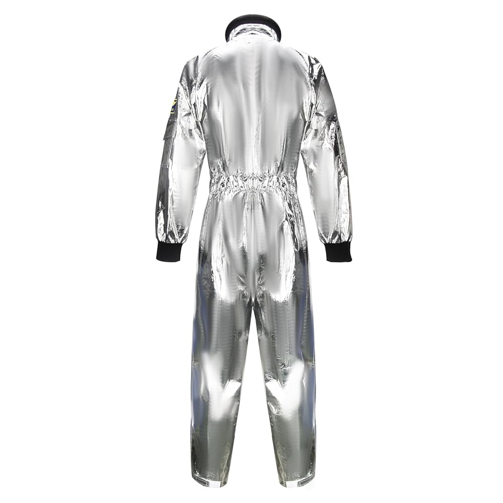 Amazon.com: NIHONCOS Silver Astronaut Costume Spacesuit