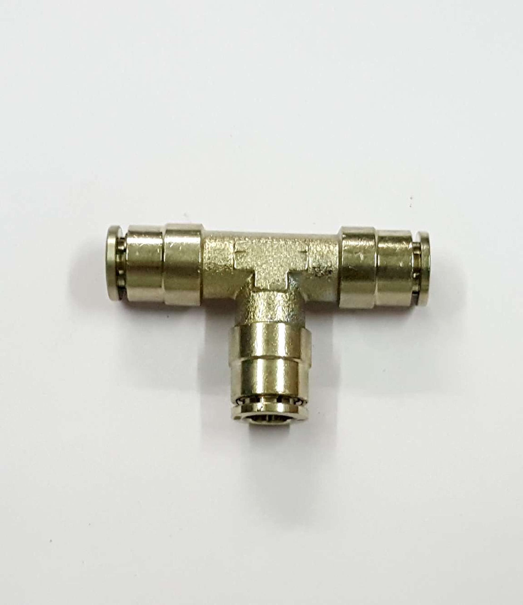 Generic Metal Push to Fit Connector Pipe Fitting | Chrome Brass Full Metal Push in Air Tube Fitting (Pu 6 x 1/4", Female Connector)
