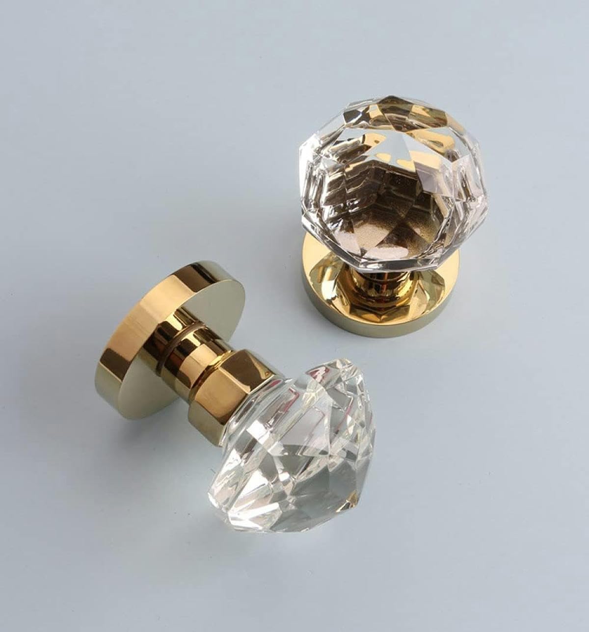 Crystal Ball Lock American Gold Indoor Door Lock Simple European Silent Ball Split Lock,1-1,1