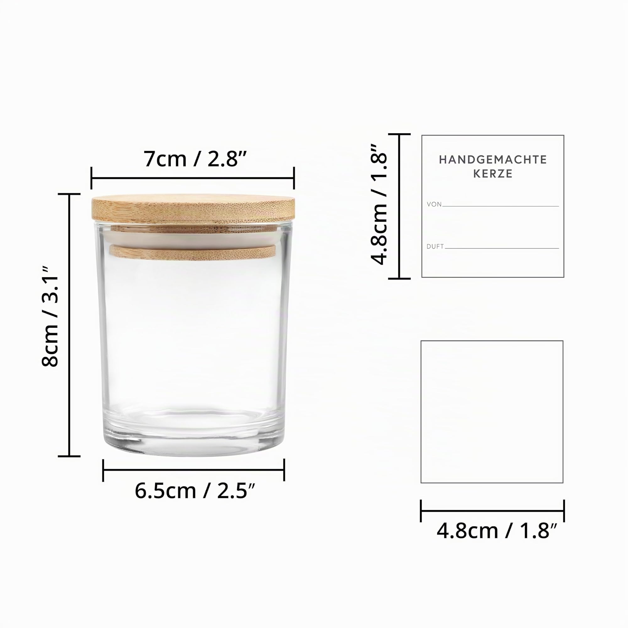Winter Shore 170 ml Windlicht Glas (15er-Pack)