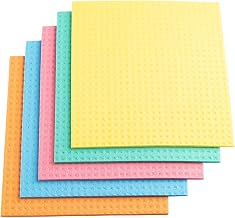 Reusable Sponge Wipe for Kitchen Cleaning (Pack of 5) | Super Absorbent Multi-Purpose Cleaning Wipes for Kitchen, Dishes, Table & Home Use | Dish Cleaning Sponge