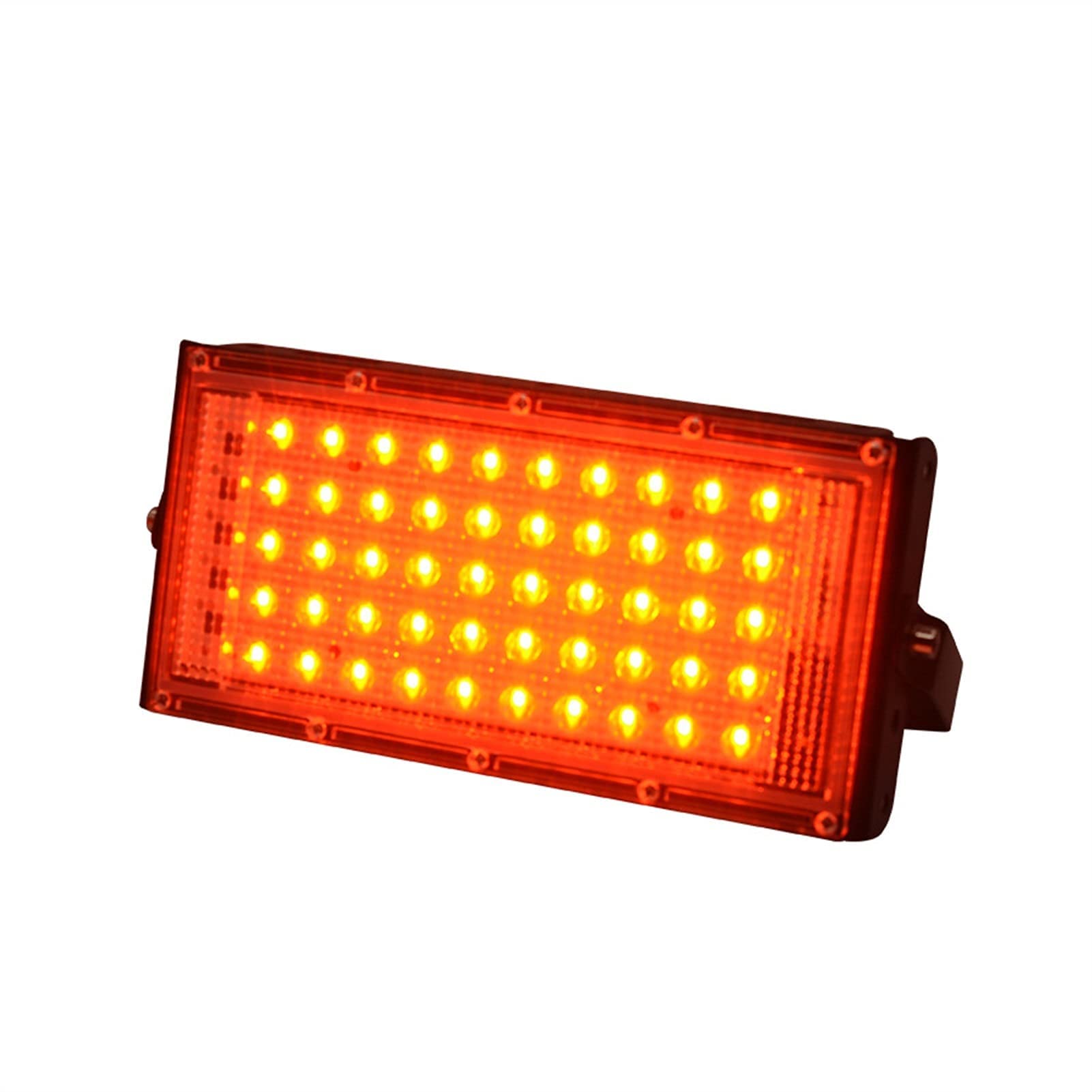 Zxdgsdrdtw 50W Black Shell Outdoor Ip66 Rgb Floodlights 50W Ultra Bright Led Flood Light Diy(B Type Red)
