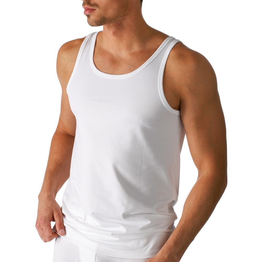Mey 2er Pack Herren Tanktop – Größe Männer Tank Top - Coolmax-Fasern Shirt Rundhals Unterhemd ohne Arm 46000 Dry Cotton