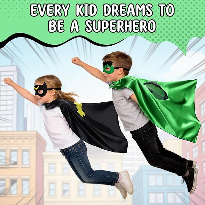 Capa de superhéroe para niños de 4 a 12 años miniatura 6