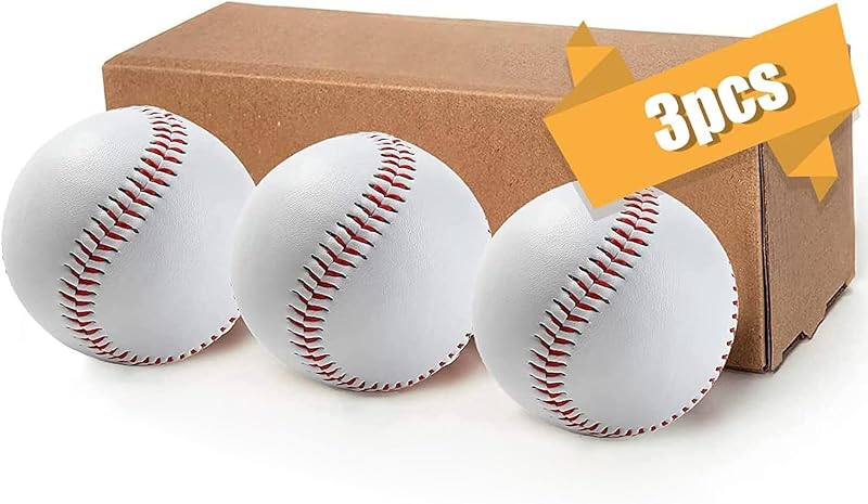 Gracfulcub Baseball Ball, Official Game for Youth Adult Training Play | Hard Ball，Official size & weight. Perfect for batting, fielding, pitching. Durable leather cover for long-lasting performance