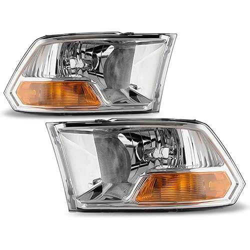 ACANII - For 2009-2018 Dodge Ram 1500 2500 3500 Headlights Headlamps Pair 09-18 Driver + Passenger Side