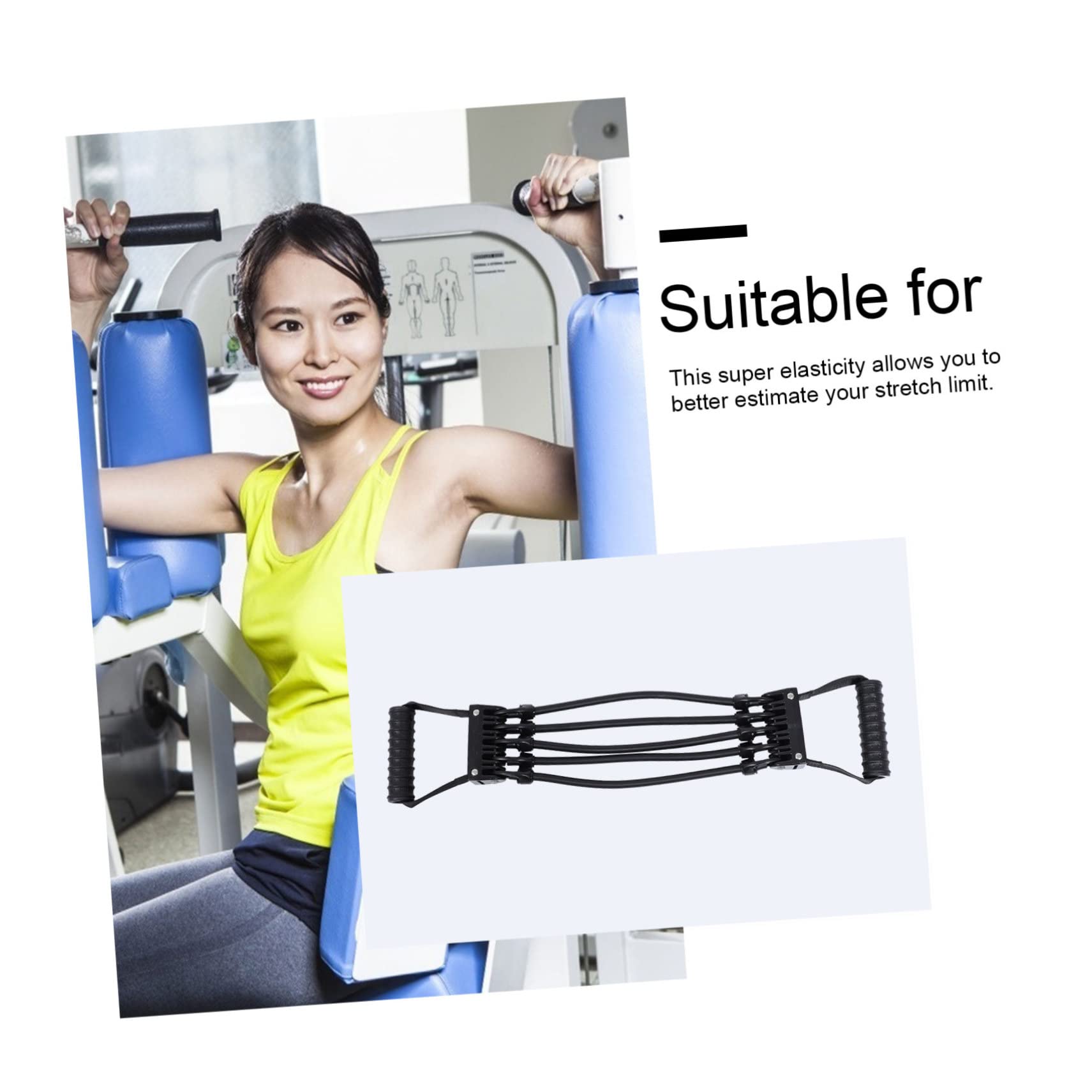 Milisten Banda de Resistencia para Fitness Látex Negro, Super Elasticidad y Diseño Profesional para Principiantes en Musculación y Entrenamiento en Casa