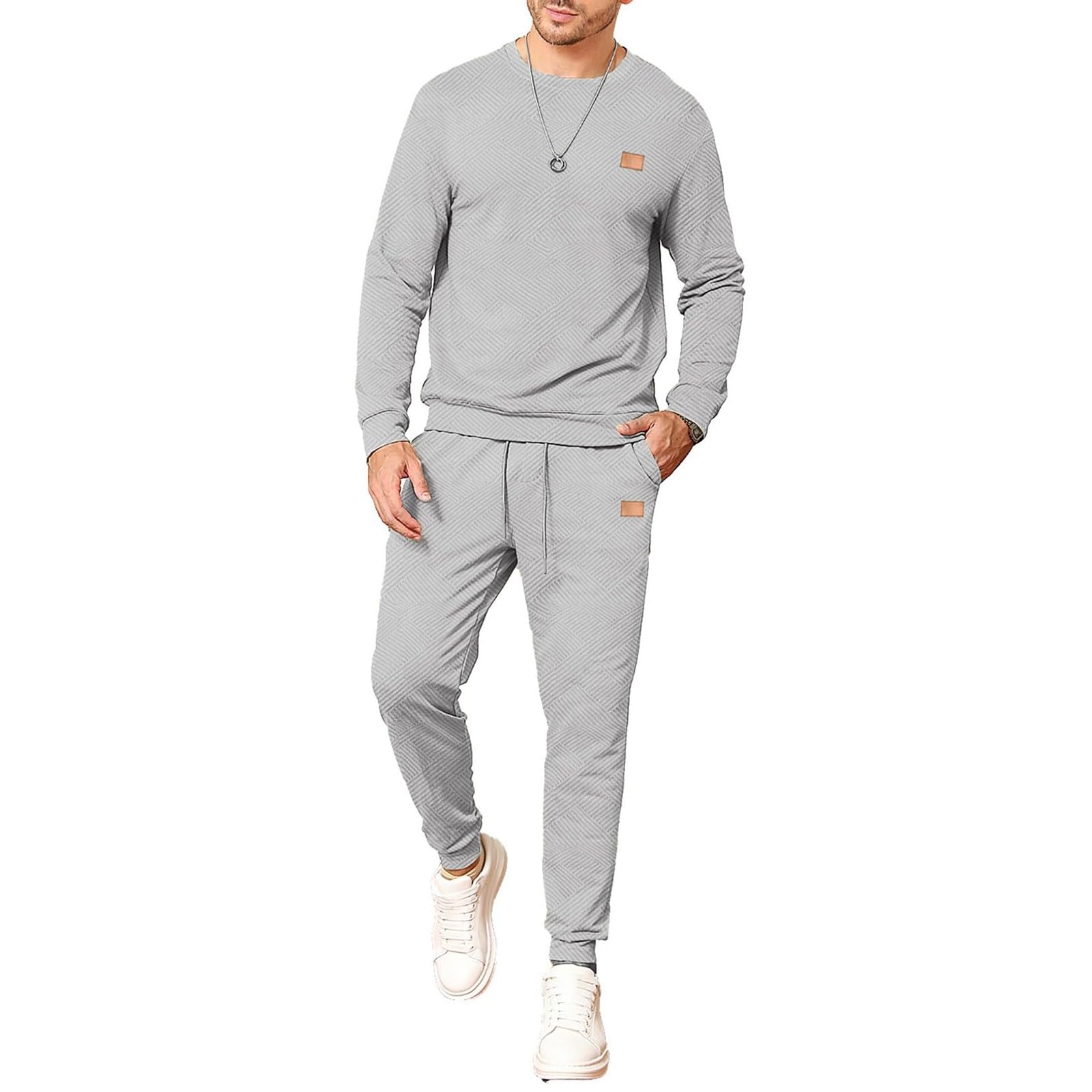 Ensemble sweat et jogging pour homme, ensemble de survêtement 2 pièces pour