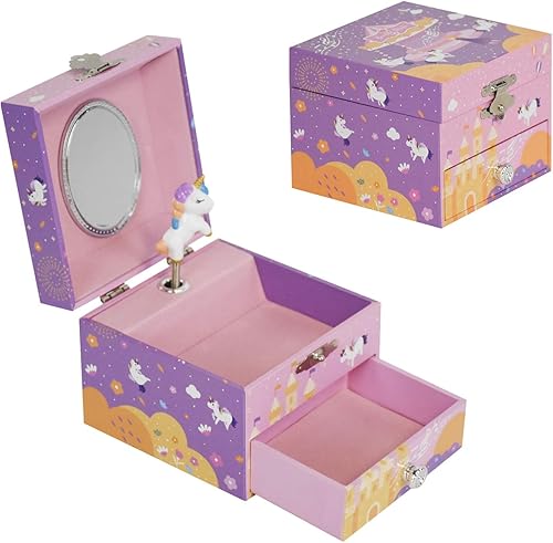 Miniatura 4 de Caja de joyería musical para niñas y niños caja de joyería de música para regalo hermoso soñador
