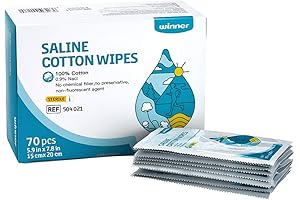 Winner Sterile Saline Wound Cleanser Wipes | 6" x 8"