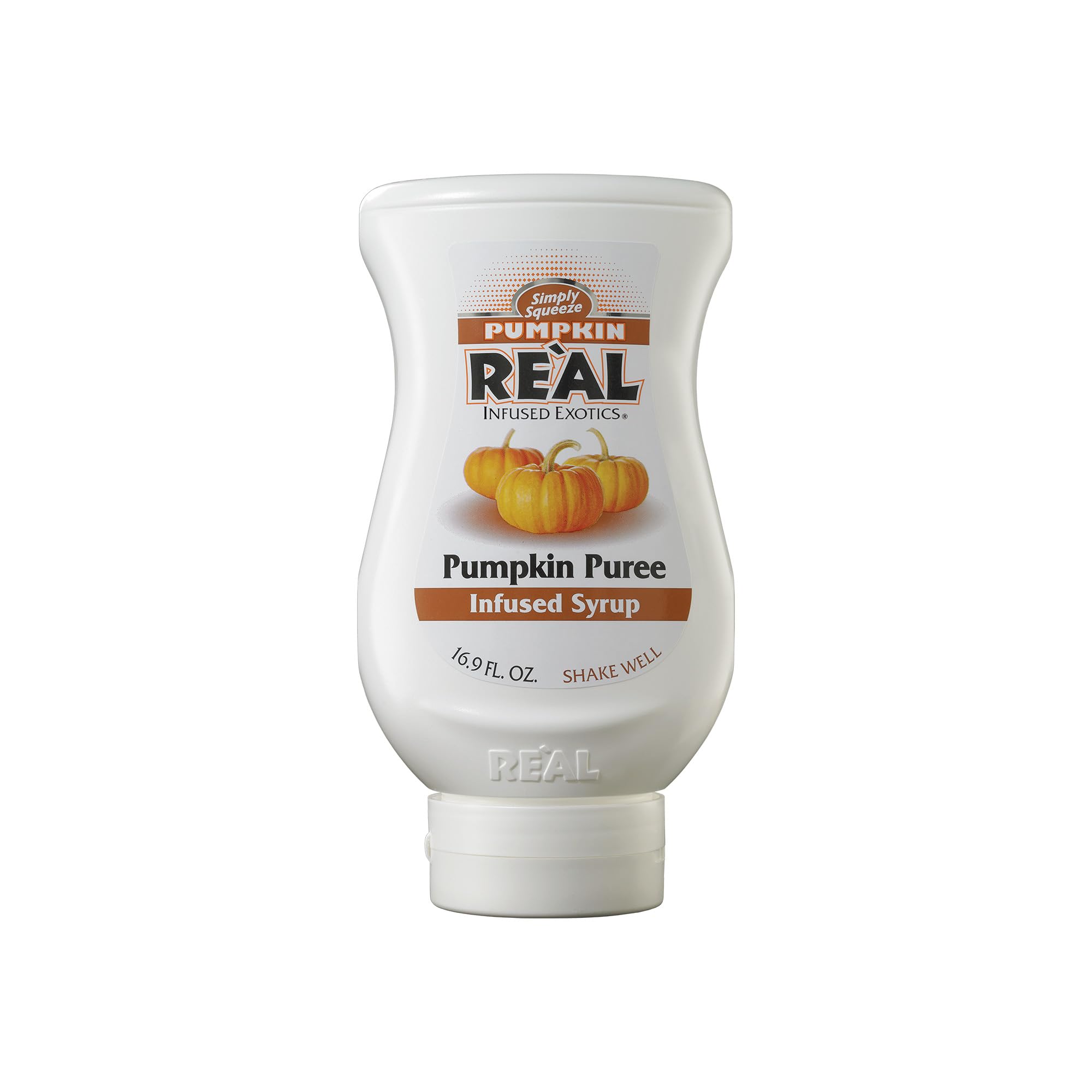 Reàl Syrup | Pumpkin Puree Infused Fruit Syrup | Made with Real Pumpkin | 500ml |Natural Ingredients| Cocktails, Baking, Smoothies, Coffee, Desserts
