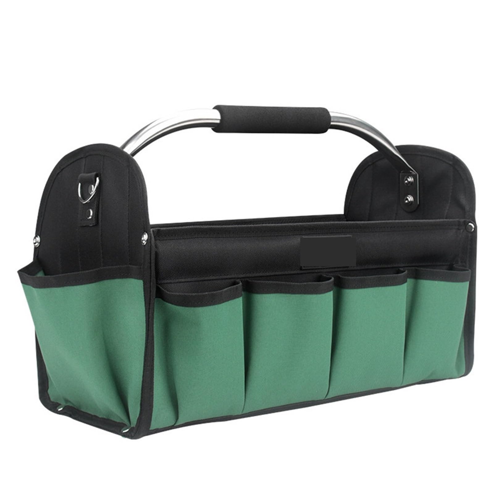 INLIMA Tool Bag Tool Tote Bag Reinforced Material Electrician Tool Tote Bag Open Top Steel Handle Shoulder Strap