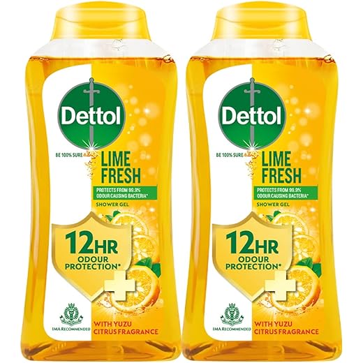 Dettol Lime Fresh Body Wash 250ml - 12hr Odor Protection