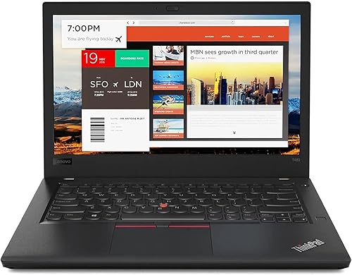 Lenovo ThinkPad T480 - Portátil empresarial HD de 14 pulgadas Intel Core i5-8350U 16 GB DDR4 RAM 960 GB SSD Windows 10 Pro de 64 bits CAM renovado