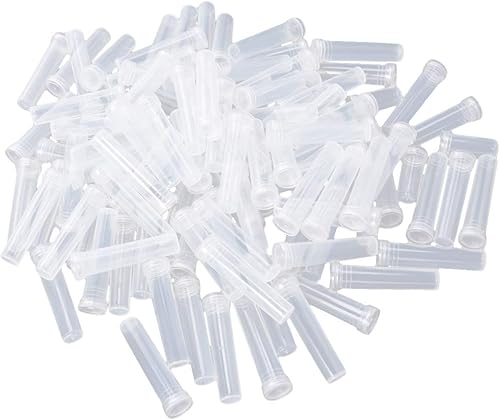 Soporte para flores, 100 tubos de agua de flores, tubo de agua de plástico con tapa para mantener la flor fresca para bodas, eventos, artes,