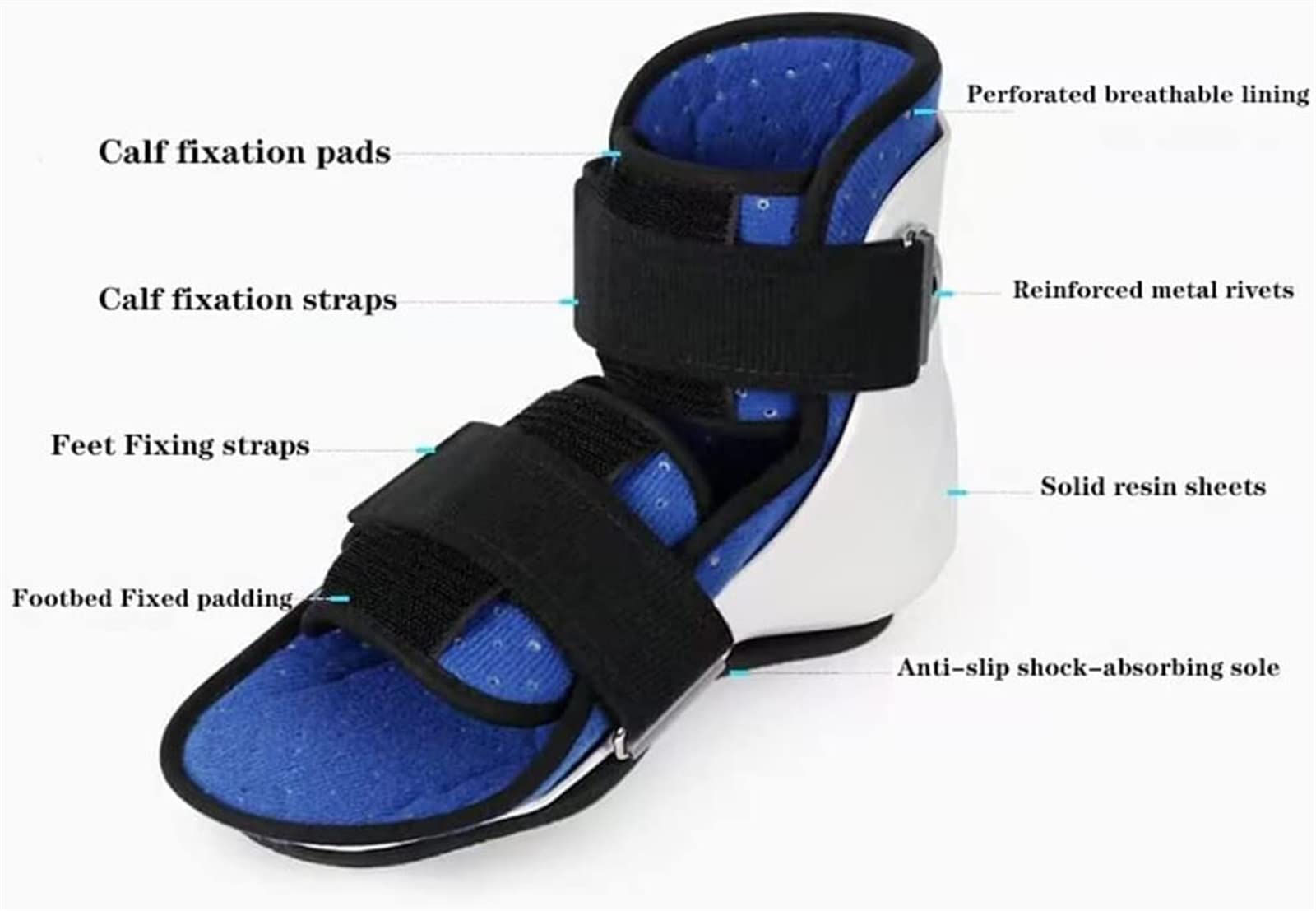 Soporte para la Periostitis Tibial, Soporte ortopédico para pie y Tobillo, Soporte para pie caído, Correa de Asistencia Ajustable para hemiplejia, Zapatos para Accidentes Cerebro
