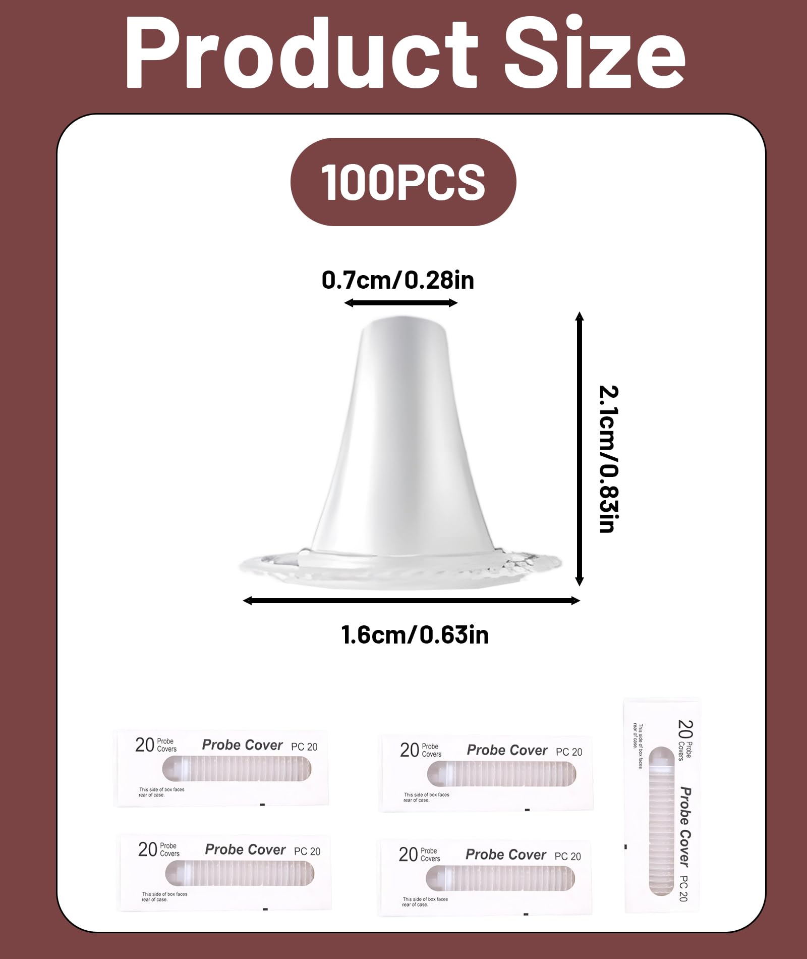 Disposable Ear Thermometer Covers, Hygienic Probe Covers for Accurate Temperature Measurement, Compatible with Various Ear Thermometers, Ideal for Home and Clinic Use (100) - Image 7 thumbnail
