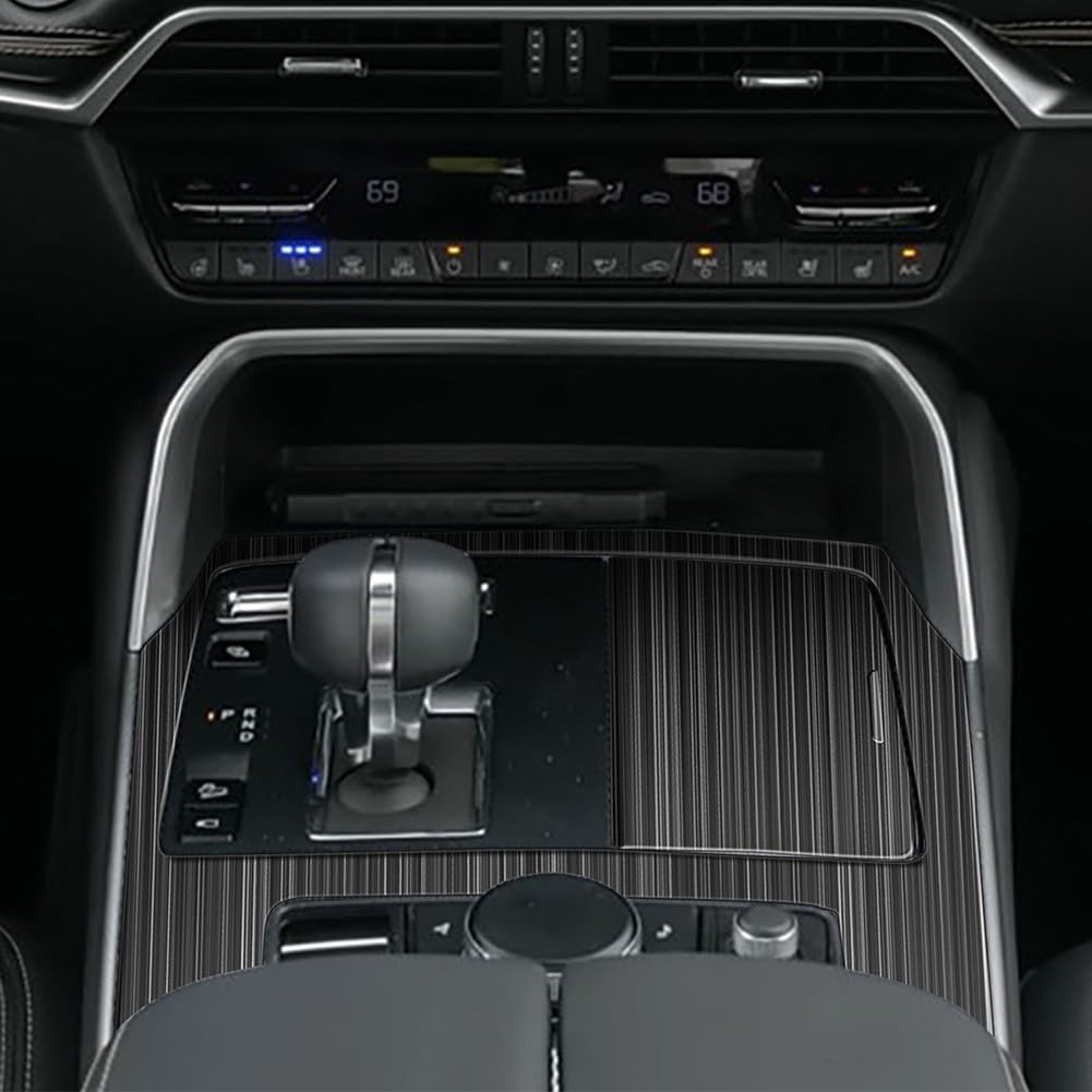 Edelstahl Schalttafel Rahmen Abdeckung Verkleidung für Mazda CX-60 2022-2024 Schwarz Interieur Konsole Dekoration LHD