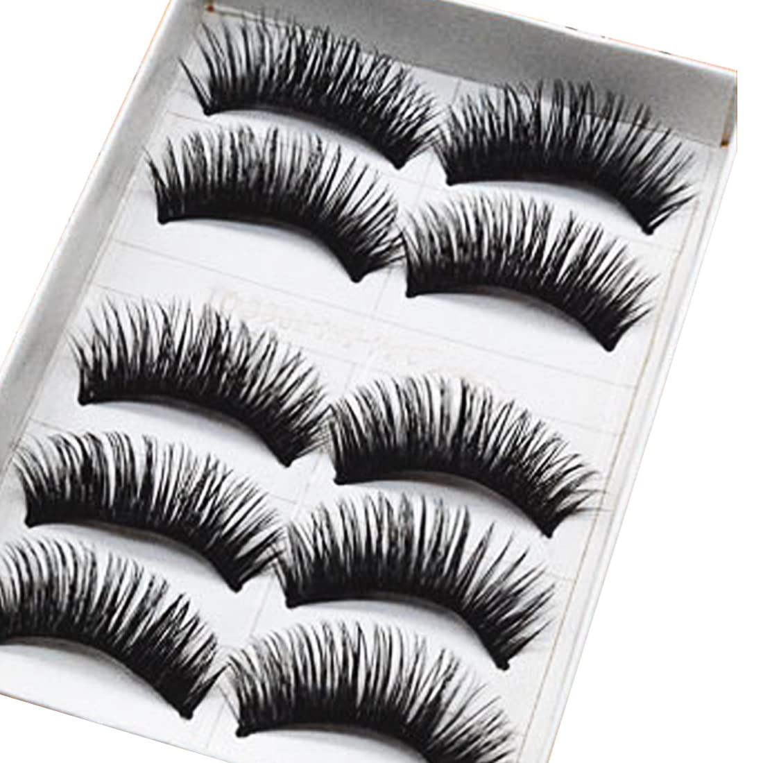 5 Pares 3d Pestañas Postizas Naturales Más Suaves Reutilizables Pestañas Postizas Con Pegamento Transparente Impermeable Durable Varios Escenas