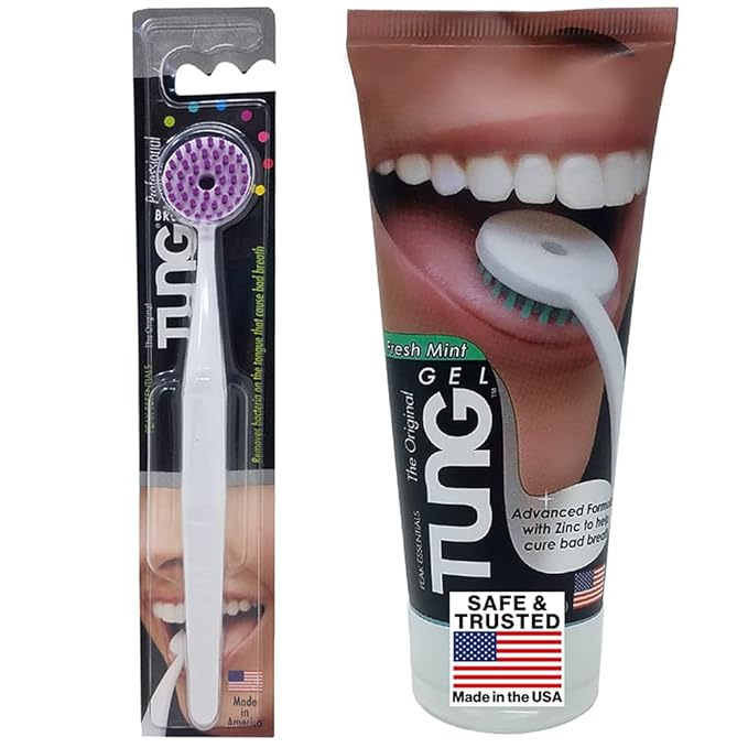 Peak Essentials Tung Brush & Gel Kit Tongue Cleaner