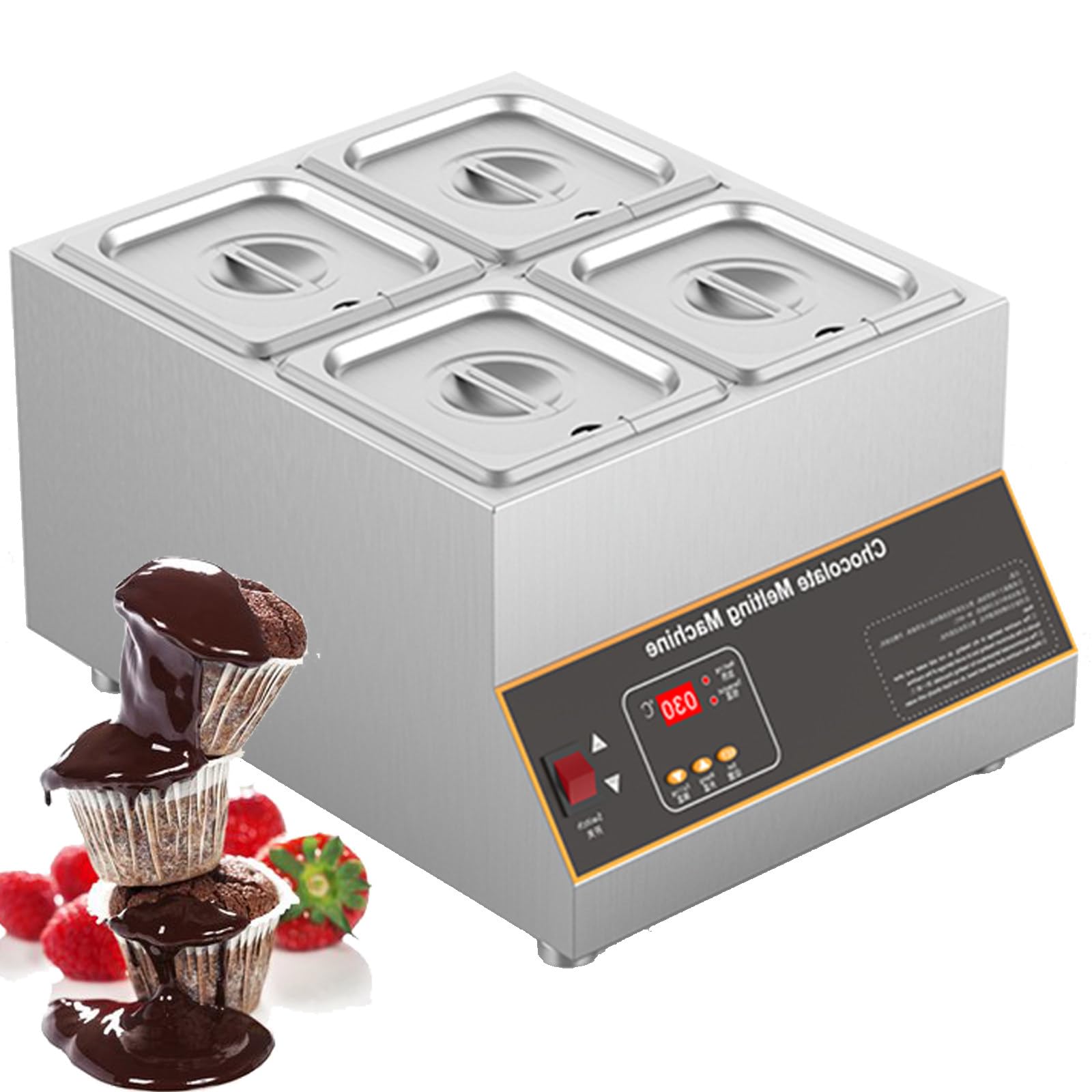 Amazon | チョコレートテンパリングマシン、商業チョコレートメルター