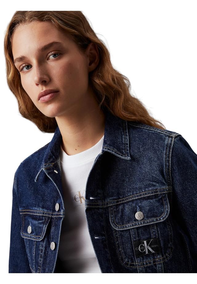 Calvin Klein Cropped 90's Denim Jacket J20j223670 Chaqueta de camionero Mujer