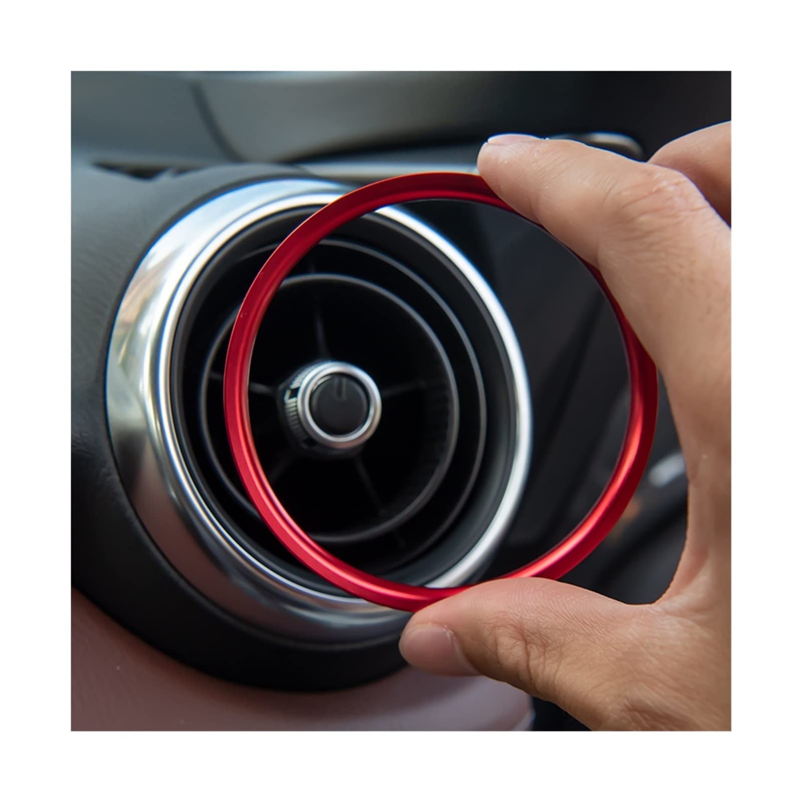 Xwang store Akcesoria Samochodowe AC Wyjazd Wentylacyjny Ory -Warunkowania Powietrza MX5 Kompatybilny Z Mazda 2 CX3 MX-5 RF ND (Color Name : Red)