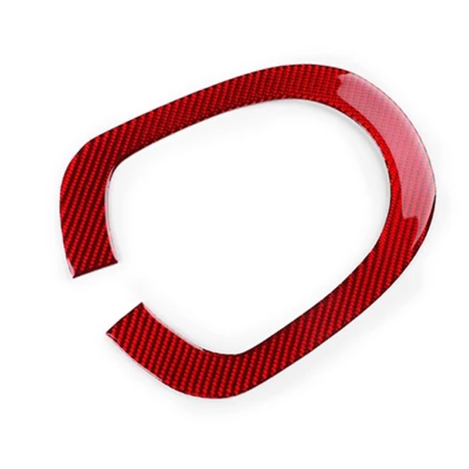 Vnhlotvjl Lhd Red Outer Car Gear Shift Panel Interior Accessories Compatible For Toyota Yaris 2006 2007 2008 2009 2010 2011 Lhd Rhd Real Soft Carbon Fiber Sticker(Lhd Red Outer)