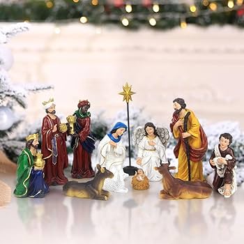 Amazon.com: Norrclp Nativity Set of 11 Figurines, Nativity