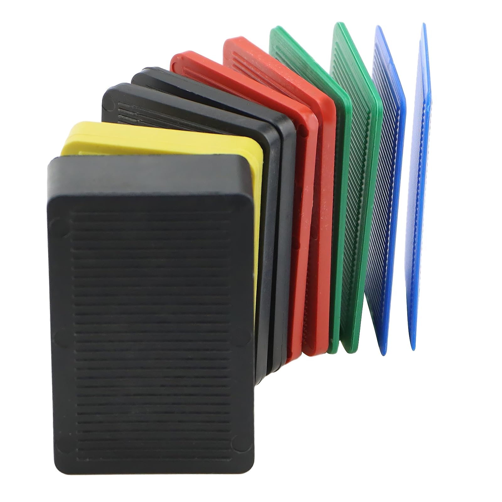 80 pezzi Spessori in plastica 40 x 60mm distanziatori per piastrelle cunei per piastrelle pavimento laminat spessori:2, 2.8, 3.5, 5, 10, 20 mm