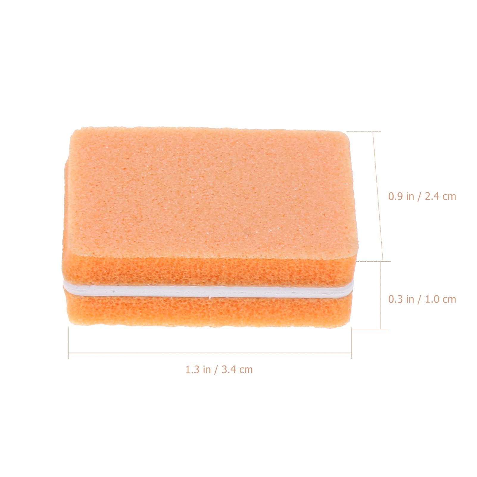 FRCOLOR 150pezzi Mini Buffer Block Per Unghie Blocchi Di Spugna Per Manicure Finitura e Levigatura Per Unghie Delle e Piedi Colore Arancione