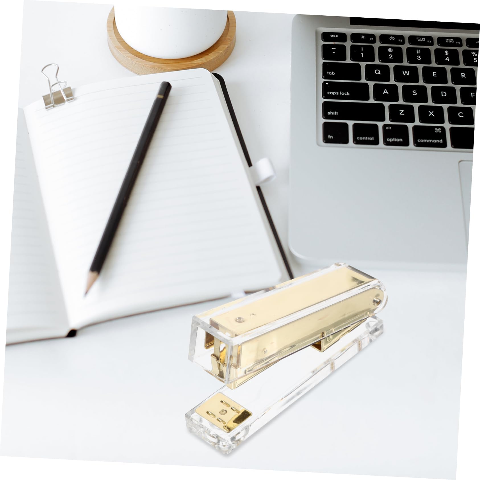 ARTIBETTER 3 Stücke Hefter Heftklammern Büro Schreibtisch Wesentliche Schreibtisch Liefert Klassenzimmer Liefert Acryl Goldene
