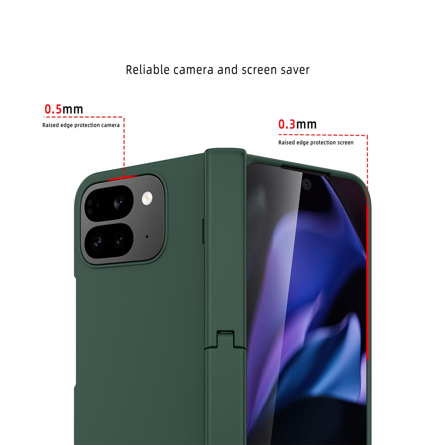 Hoes voor Google Pixel 10 Pro Fold met S-penhouder en styluspen, stootvaste harde PC-case met magnetische scharnierbescherming en standaard en geïntegreerde displaybescherming voor Pixel 10 Pro Fold