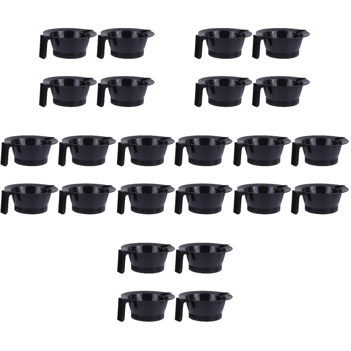 BESTYASH 6 Set Ciotole Per Colorazione Con Kit Per Parrucchieri Facili E Riutilizzabili Per Tintur Disordine 4 Pezzi*6
