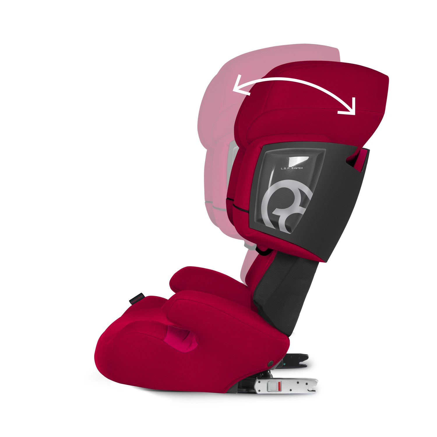 Cybex Silver Solution X2-fix, Autositz Gruppe 2/3 (15-36 kg), Mit Isofix, Scuderia Ferrari Racing Red Baby