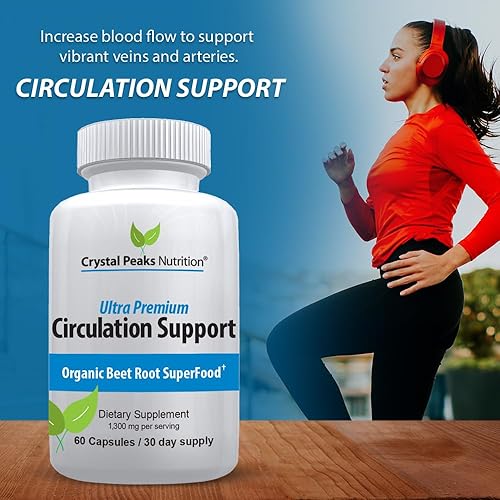 Miniatura 8 de CRYSTAL PEAKS NUTRITION Extracto de polvo de raíz de remolacha orgánica pura, circulación sanguínea, promueve arterias y venas, aumenta la