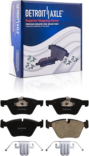 Detroit Axle - Pastillas de freno delanteras para BMW 128i 323i 325i 328i 328xi 330i 330xi 335xi 525i X1 Z4 Pastillas de freno de cerámica con