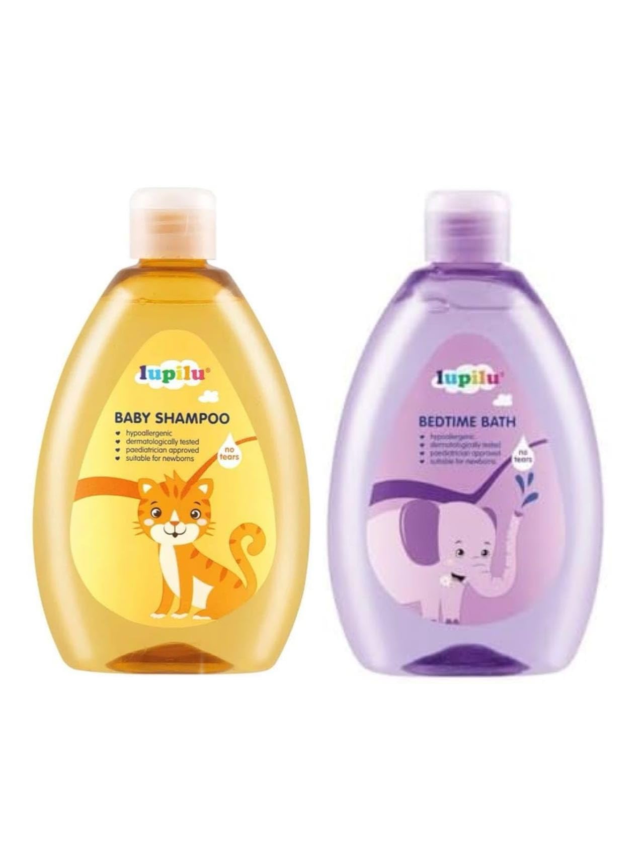Lidl Lupilu | Baby Shampoo & Bedtime Bath - Hypoallergenic & Dermatologically Tested & Paediatrician Approved | No Tears | 500mL+500mL [BUNDLE]